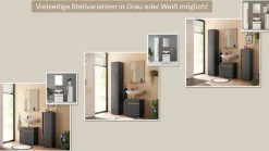 Home affaire Badmöbel-Set »CITY/ GIRON, Bad im zeitlosen Design, 2-teiliges Badezimmer« Set, 2 Stk. tlg.