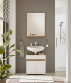 Home affaire Badmöbel-Set »CITY/ GIRON, Bad im zeitlosen Design, 2-teiliges Badezimmer« Set, 2 Stk. tlg.