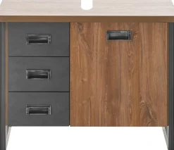 Home affaire Badmöbel-Set »Detroit, Bad im Industrialdesign, inkl. LED, 2-teiliges Badezimmer« 2 Stk. tlg.