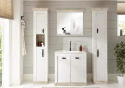 Home affaire Badmöbel-Set »Florenz, Bad im Landhausstil, 4-teiliges Badezimmer« 4 Stk. tlg.