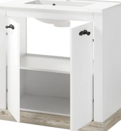 Home affaire Badmöbel-Set »Florenz, Bad im Landhausstil, 4-teiliges Badezimmer« 4 Stk. tlg.