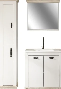 Home affaire Badmöbel-Set »Florenz, Bad im Landhausstil, 3-teiliges Badezimmer« 3 Stk. tlg.