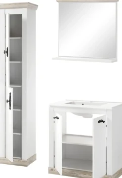 Home affaire Badmöbel-Set »Florenz, Bad im Landhausstil, 3-teiliges Badezimmer« 3 Stk. tlg.