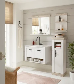 Home affaire Badmöbel-Set »Florenz, Bad im Landhausstil, 4-teiliges Badezimmer« 4 Stk. tlg.
