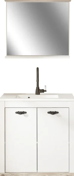 Home affaire Badmöbel-Set »Florenz, Bad im Landhausstil, 2-teiliges Badezimmer« 2 Stk. tlg.
