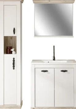 Home affaire Badmöbel-Set »Florenz, Bad im Landhausstil, 3-teiliges Badezimmer« 3 Stk. tlg.