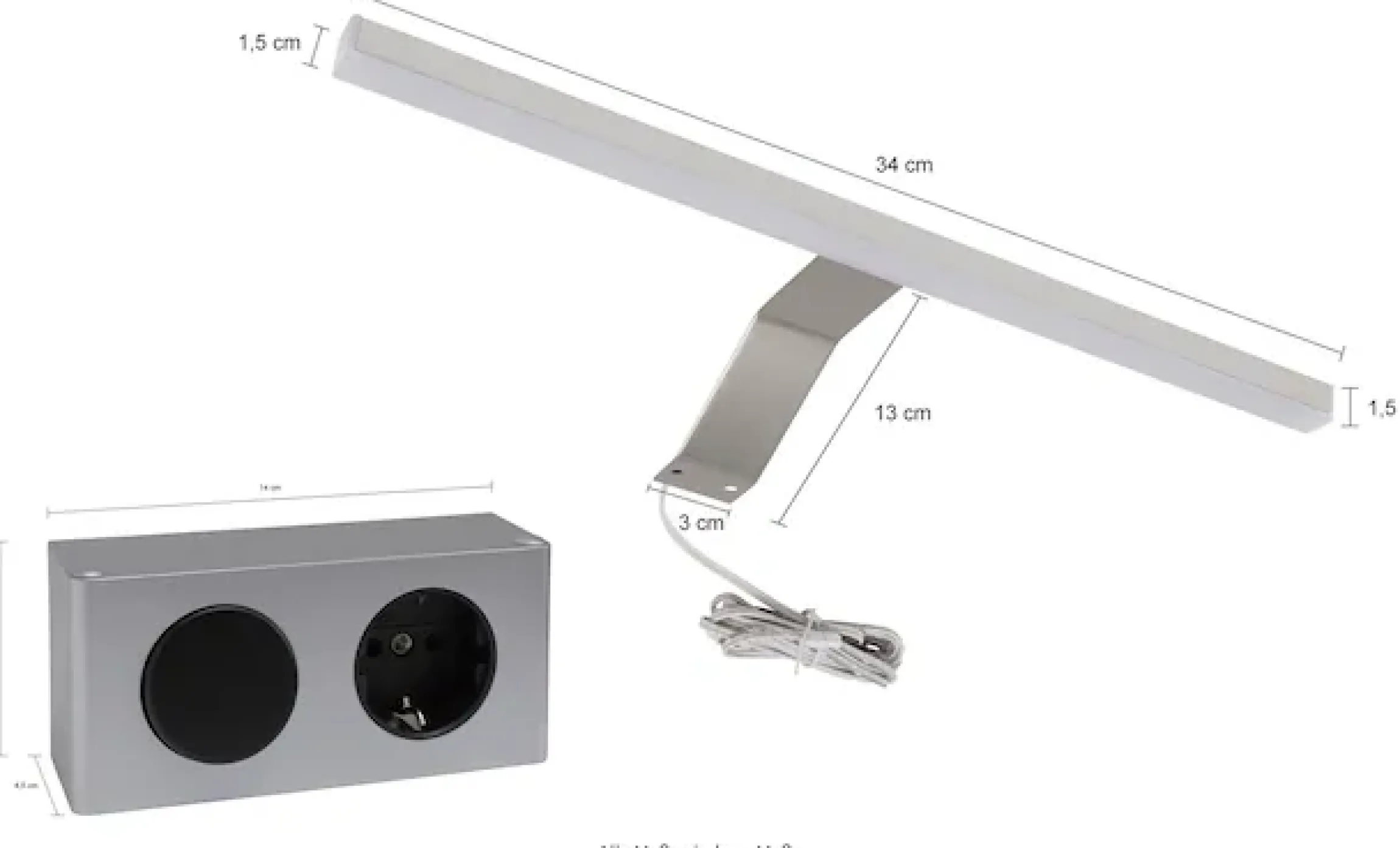 Home affaire Badmöbel-Set »Malmö, 5 teilig, inklusive LED Beleuchtung, bestehend aus:« 5 Stk. tlg.