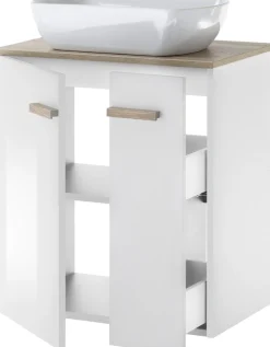 Home affaire Badmöbel-Set »SOLiD, Badmöbel-Set, Bad im modernen Design, 2-teiliges Badezimmer« 2 Stk. tlg.