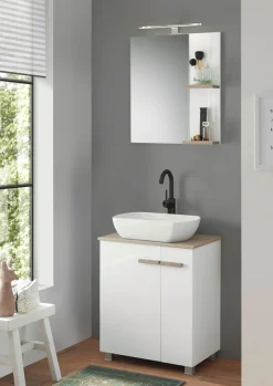 Home affaire Badmöbel-Set »SOLiD, Badmöbel-Set, Bad im modernen Design, 2-teiliges Badezimmer« 2 Stk. tlg.