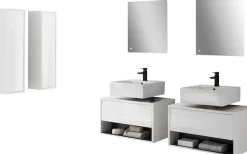 Home affaire Badmöbel-Set »Studio Line, Bad im modernen Design, 6-teiliges Badezimmer« 6 Stk. tlg.