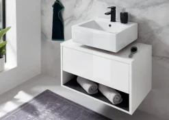 Home affaire Badmöbel-Set »Studio Line, Bad im modernen Design, 6-teiliges Badezimmer« 6 Stk. tlg.