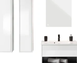 Home affaire Badmöbel-Set »Studio Line, Bad im modernen Design, 4-teiliges Badezimmer« 4 Stk. tlg.