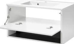 Home affaire Badmöbel-Set »Studio Line, Bad im modernen Design, 4-teiliges Badezimmer« 4 Stk. tlg.
