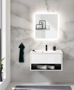 Home affaire Badmöbel-Set »Studio Line, Bad im modernen Design, 2-teiliges Badezimmer« 2 Stk. tlg.