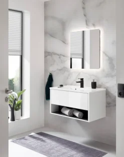 Home affaire Badmöbel-Set »Studio Line, Bad im modernen Design, 2-teiliges Badezimmer« 2 Stk. tlg.