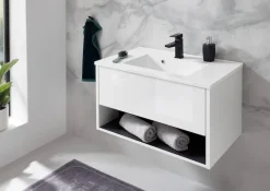 Home affaire Badmöbel-Set »Studio Line, Bad im modernen Design, 2-teiliges Badezimmer« 2 Stk. tlg.