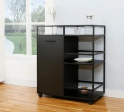 Home affaire Barschrank »Perth« 1 Stk. tlg. Barschrank mit 2 Türen & offenem Fach - (B/T/H) 60/40/94 cm