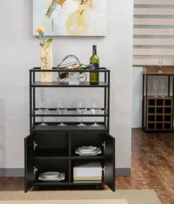 Home affaire Barschrank »Perth« 1 Stk. tlg. Barschrank mit 2 Türen & offenem Fach - (B/T/H) 60/40/94 cm