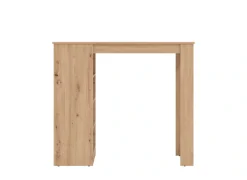 Home affaire Bartisch »Valence, 120x50x150 cm, Küchentisch, Bartresen, Stehtisch, Bartheke« mit 4 Regalfächern, Eiche-Optik oder Weiß, Stilvoll und zeitloser