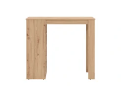 Home affaire Bartisch »Valence, 120x50x150 cm, Küchentisch, Bartresen, Stehtisch, Bartheke« mit 4 Regalfächern, Eiche-Optik oder Weiß, Stilvoll und zeitloser