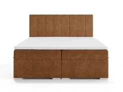 Home affaire Bett »Ginoro mit Matratze und Topper, in 3 Breiten (140, 160 und 180 cm)« Boxspringbett mit Kopfteil, Bettkasten, Matratze (BFK/TFK) und Topper