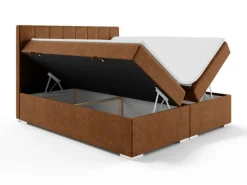 Home affaire Bett »Ginoro mit Matratze und Topper, in 3 Breiten (140, 160 und 180 cm)« Boxspringbett mit Kopfteil, Bettkasten, Matratze (BFK/TFK) und Topper