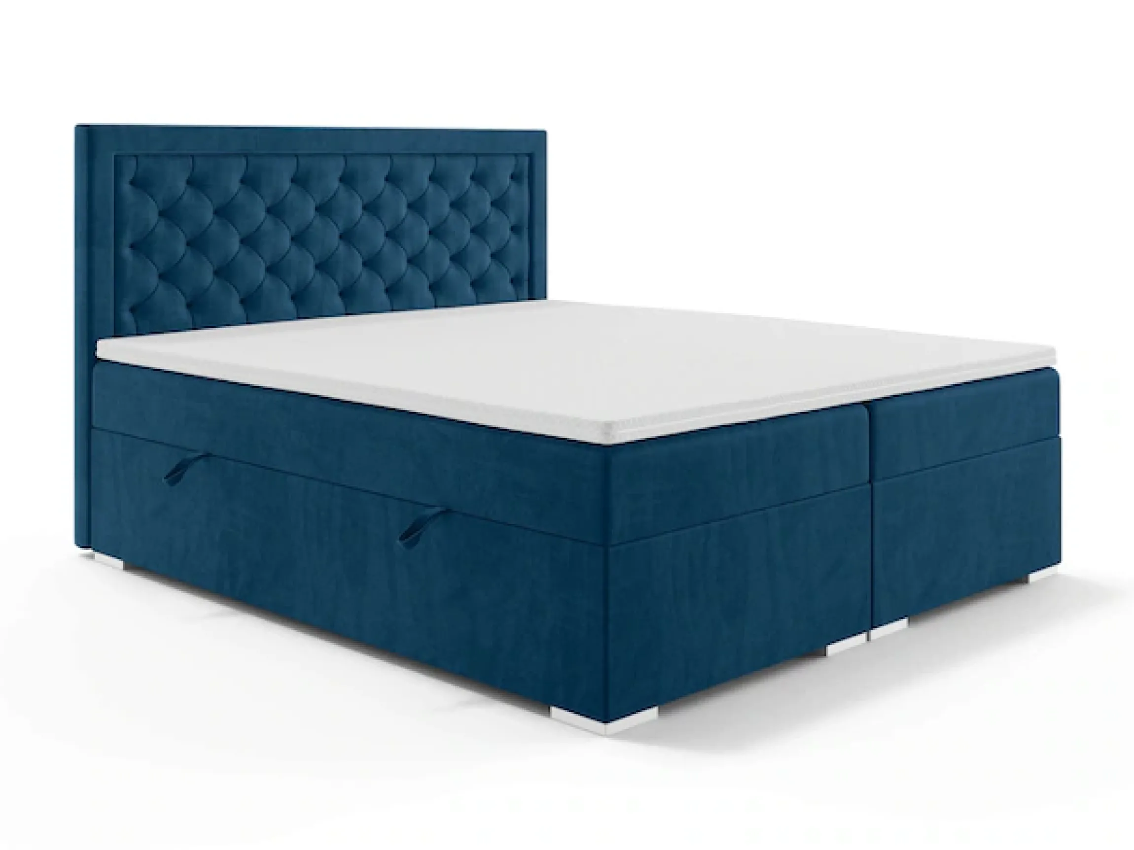 Home affaire Bett »SACY mit Matratze und Topper, in 2 Breiten (160 und 180 cm)« Boxspringbett mit Kopfteil, Bettkasten, Matratze (BFK/TFK) und Topper
