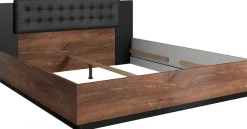 Home affaire Bett »Sigma« Doppelbett in zwei Breiten mit gepolstertem Kopfteil