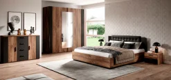 Home affaire Bett »Sigma« Doppelbett in zwei Breiten mit gepolstertem Kopfteil