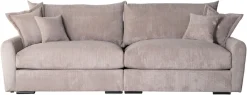 Home affaire Big-Sofa »Finca XL, B: 190 cm« 4 Zierkissen, Mega-Sofa, in Cord oder Chenille-Struktur, Federkern