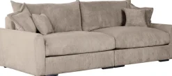 Home affaire Big-Sofa »Finca XL, B: 190 cm« 4 Zierkissen, Mega-Sofa, in Cord oder Chenille-Struktur, Federkern