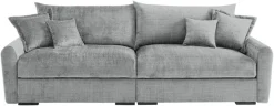 Home affaire Big-Sofa »Finca XXL, B: 247 cm« 4 Zierkissen, Mega-Sofa, in Cord oder Chenille-Struktur, Federkern
