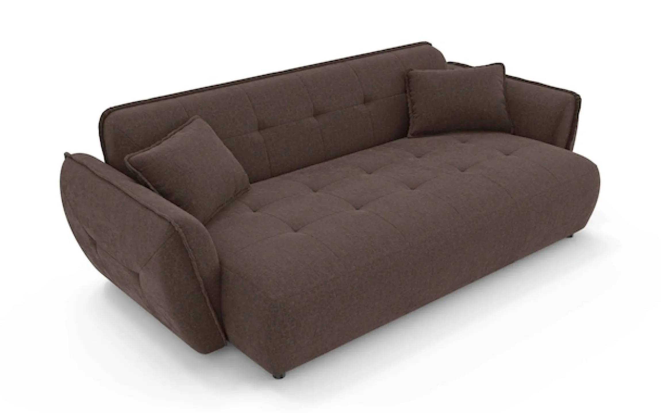 Home affaire Big-Sofa »MIRELDA Design-Sofa mit Steppungen, hoher Sitzkomfort, Breite 251 cm« Sitztiefe 82,5 cm, elegant und bequem, Zierkissen, belastbar bis 480kg