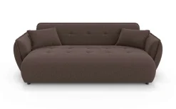 Home affaire Big-Sofa »MIRELDA Design-Sofa mit Steppungen, hoher Sitzkomfort, Breite 251 cm« Sitztiefe 82,5 cm, elegant und bequem, Zierkissen, belastbar bis 480kg