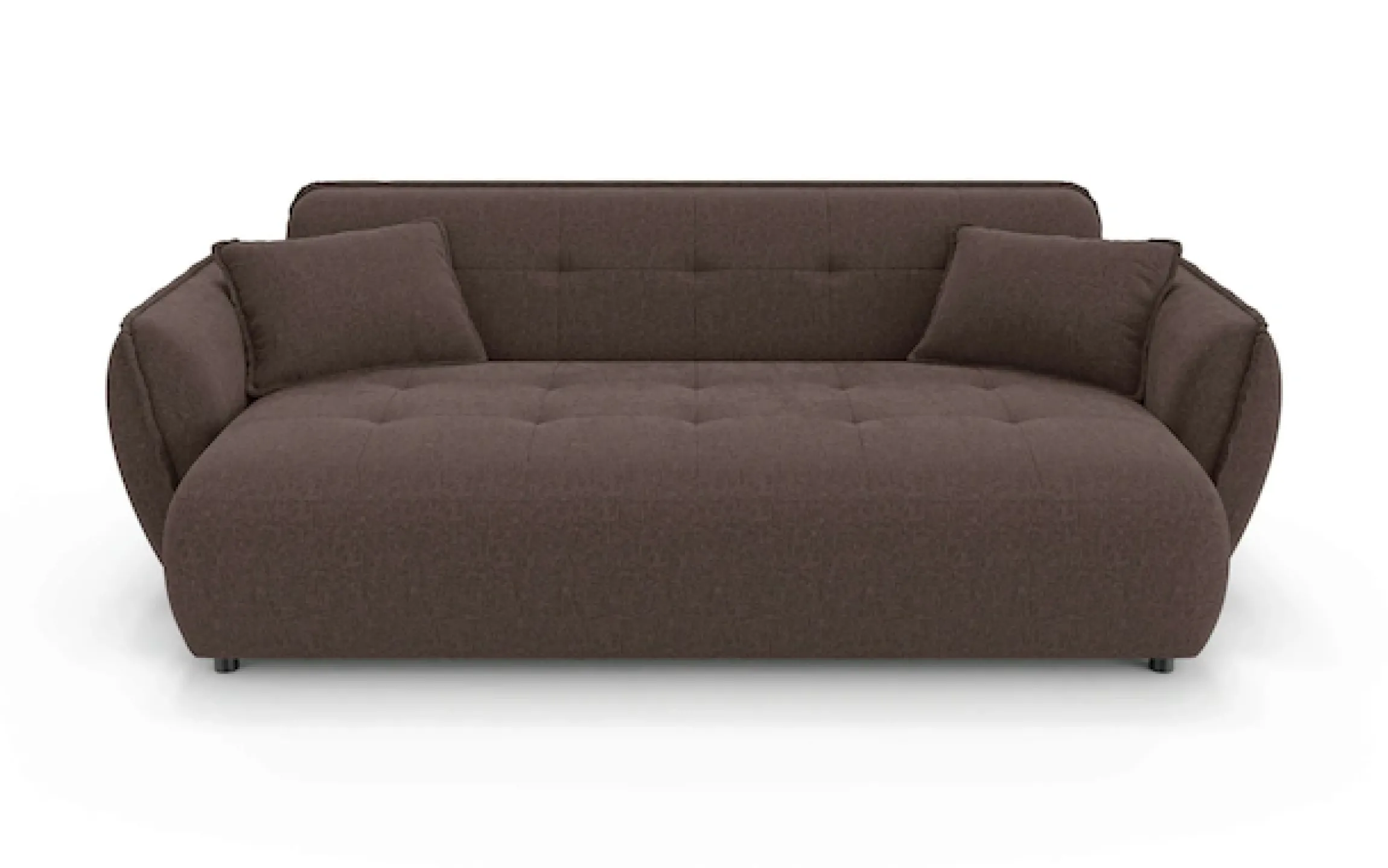 Home affaire Big-Sofa »MIRELDA Design-Sofa mit Steppungen, hoher Sitzkomfort, Breite 251 cm« Sitztiefe 82,5 cm, elegant und bequem, Zierkissen, belastbar bis 480kg