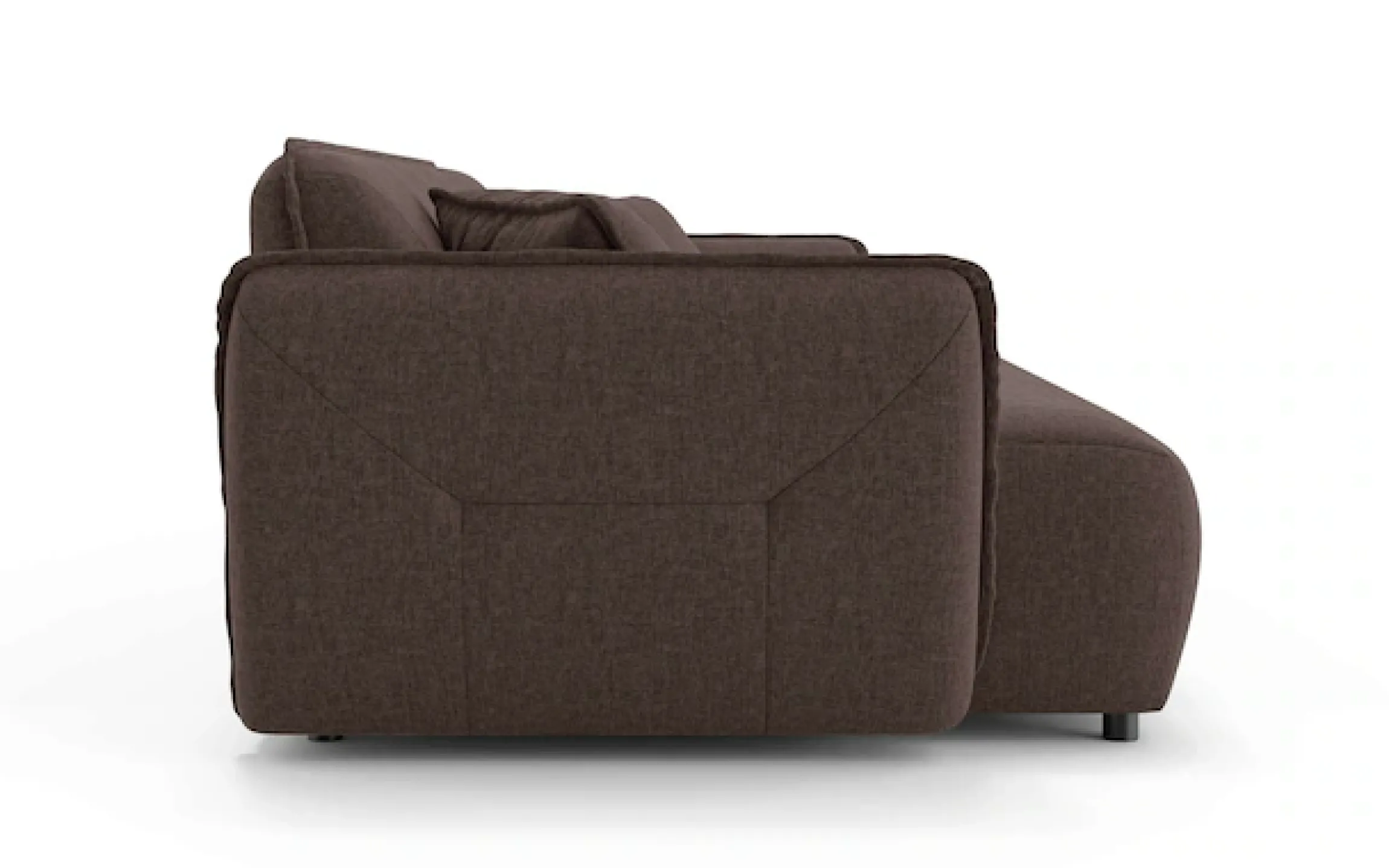 Home affaire Big-Sofa »MIRELDA Design-Sofa mit Steppungen, hoher Sitzkomfort, Breite 251 cm« Sitztiefe 82,5 cm, elegant und bequem, Zierkissen, belastbar bis 480kg