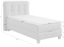 Home affaire Boxbett inklusive Kaltschaum-Topper und Bettkasten