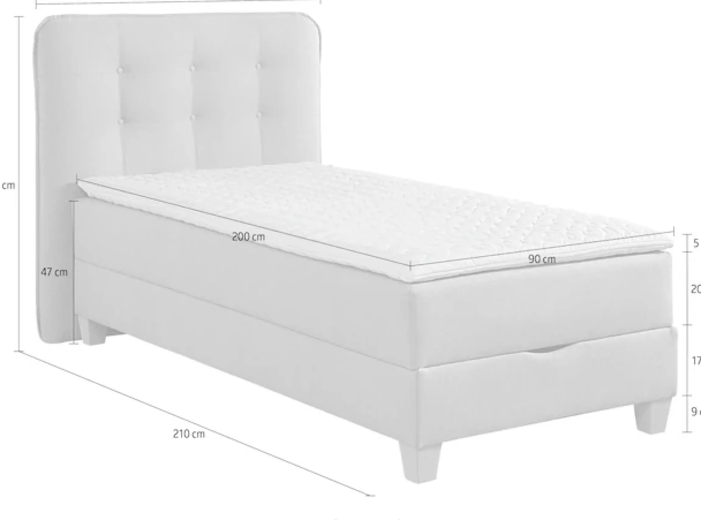 Home affaire Boxbett inklusive Kaltschaum-Topper und Bettkasten