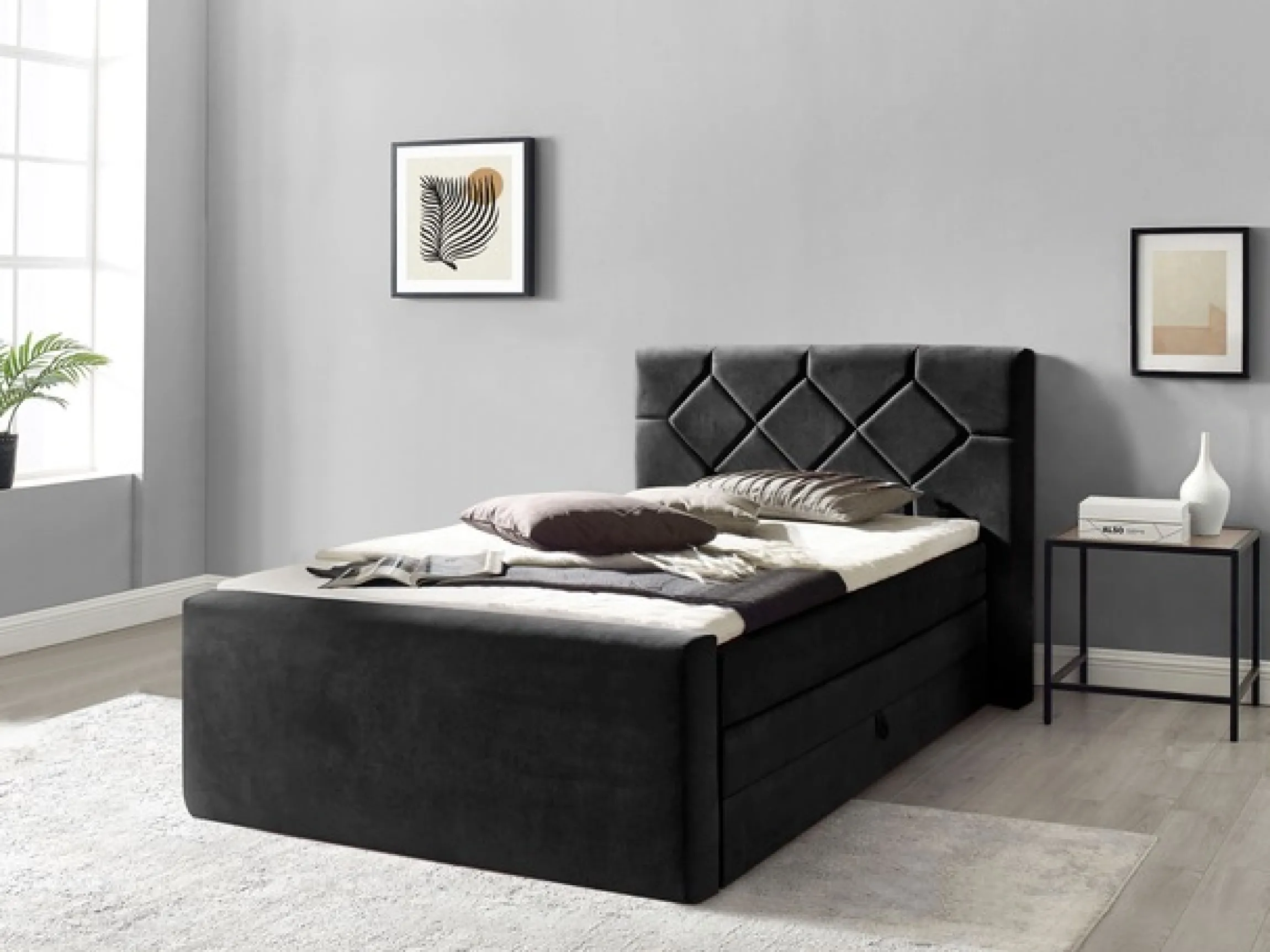 Home affaire Boxspringbett »Atlanta« inklusive Topper und Bettkasten