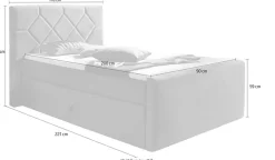 Home affaire Boxspringbett »Atlanta« inklusive Topper und Bettkasten