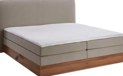 Home affaire Boxspringbett »Blomen« mit Walnuss-Dekor, mit Bettkasten, verschiedene Härtegrade, mit Topper