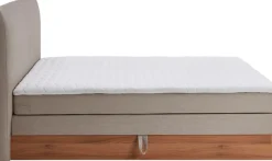 Home affaire Boxspringbett »Blomen« mit Walnuss-Dekor, mit Bettkasten, verschiedene Härtegrade, mit Topper
