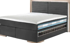 Home affaire Boxspringbett »Cup« mit Massivholzrahmen, mit Topper, in 2 Härtegraden, in 3 Breiten