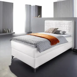 Home affaire Boxspringbett »Coos« mit besonderer Steppung im Kopfteil, 3 Matratzenarten, 2 Härtegrade