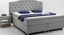 Home affaire Boxspringbett »Claire« mit Vollmassiv-Unterbox, incl. Topper, verschiedene Härtegrade