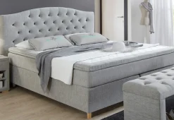 Home affaire Boxspringbett »Claire« mit Vollmassiv-Unterbox, incl. Topper, verschiedene Härtegrade