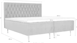 Home affaire Boxspringbett »Exclusive« inkl. Topper, 3 Breiten, 3 Härtegrad-Ausführungen