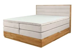 Home affaire Boxspringbett »Evelina, Doppelbett, Polsterbett, Komfortbett, 160 & 180 cm« inkl. 6 cm Topper, zwei Bettkästen, Taschen-Federkernmatratze in H3