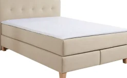Home affaire Boxspringbett »Fargo« in Überlänge 220 cm, mit Topper, 3 Ausführungen, 4, Breiten