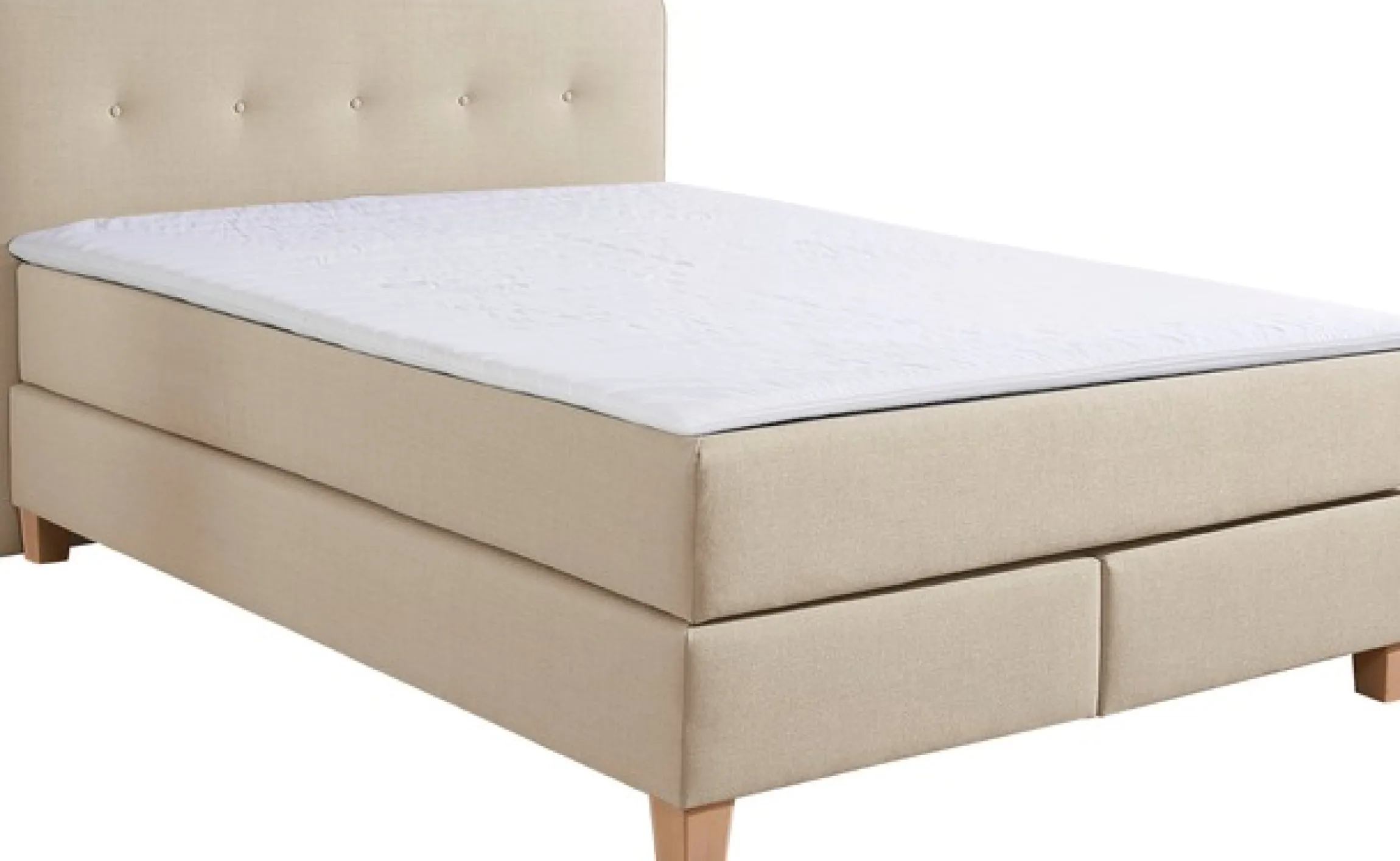 Home affaire Boxspringbett »Fargo« in Überlänge 220 cm, mit Topper, 3 Ausführungen, 4, Breiten